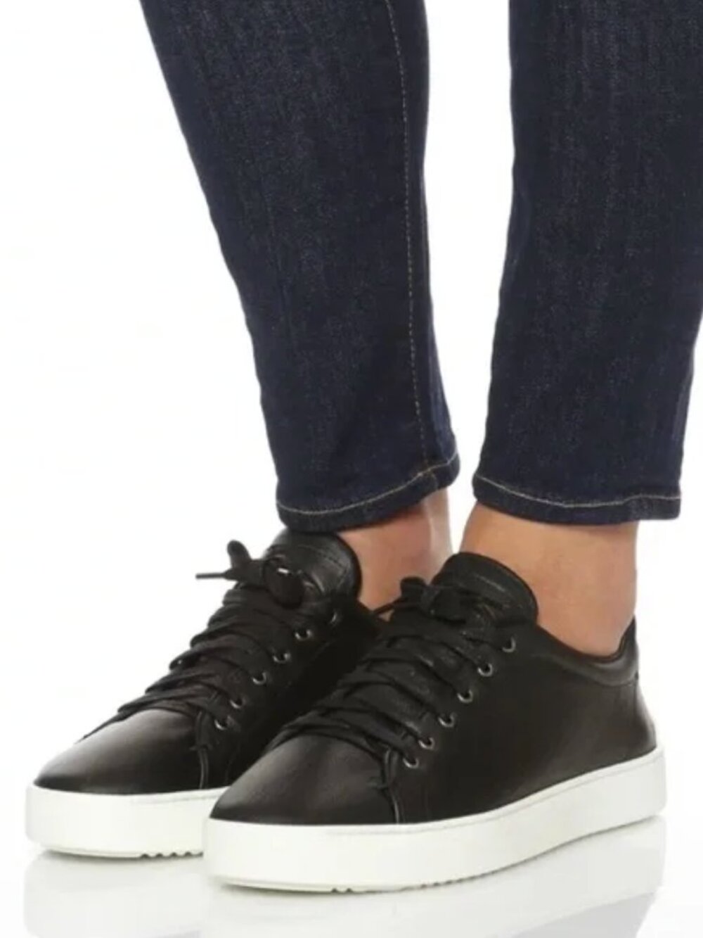 Rag and Bone Kent Black Leather Sneakers